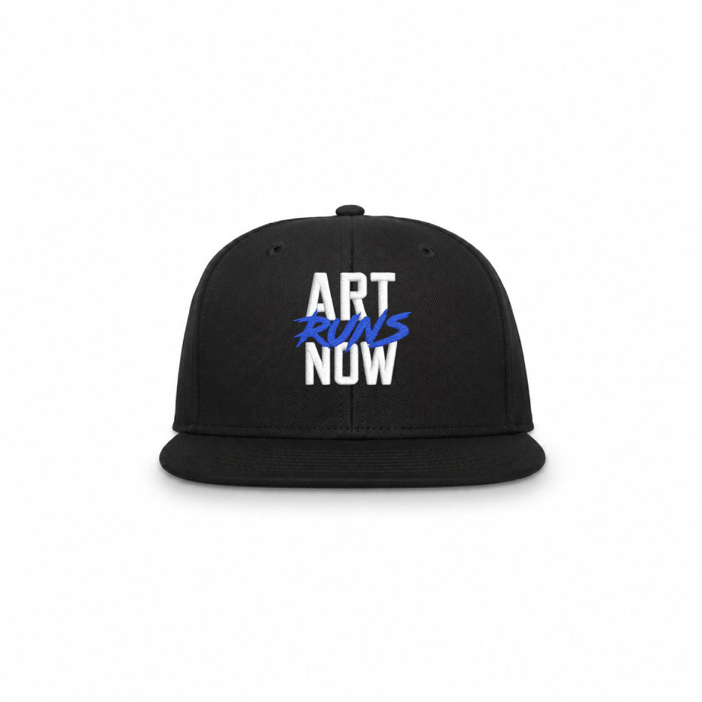 SNAPBACK HAT - ART RUNS NOW (Black)