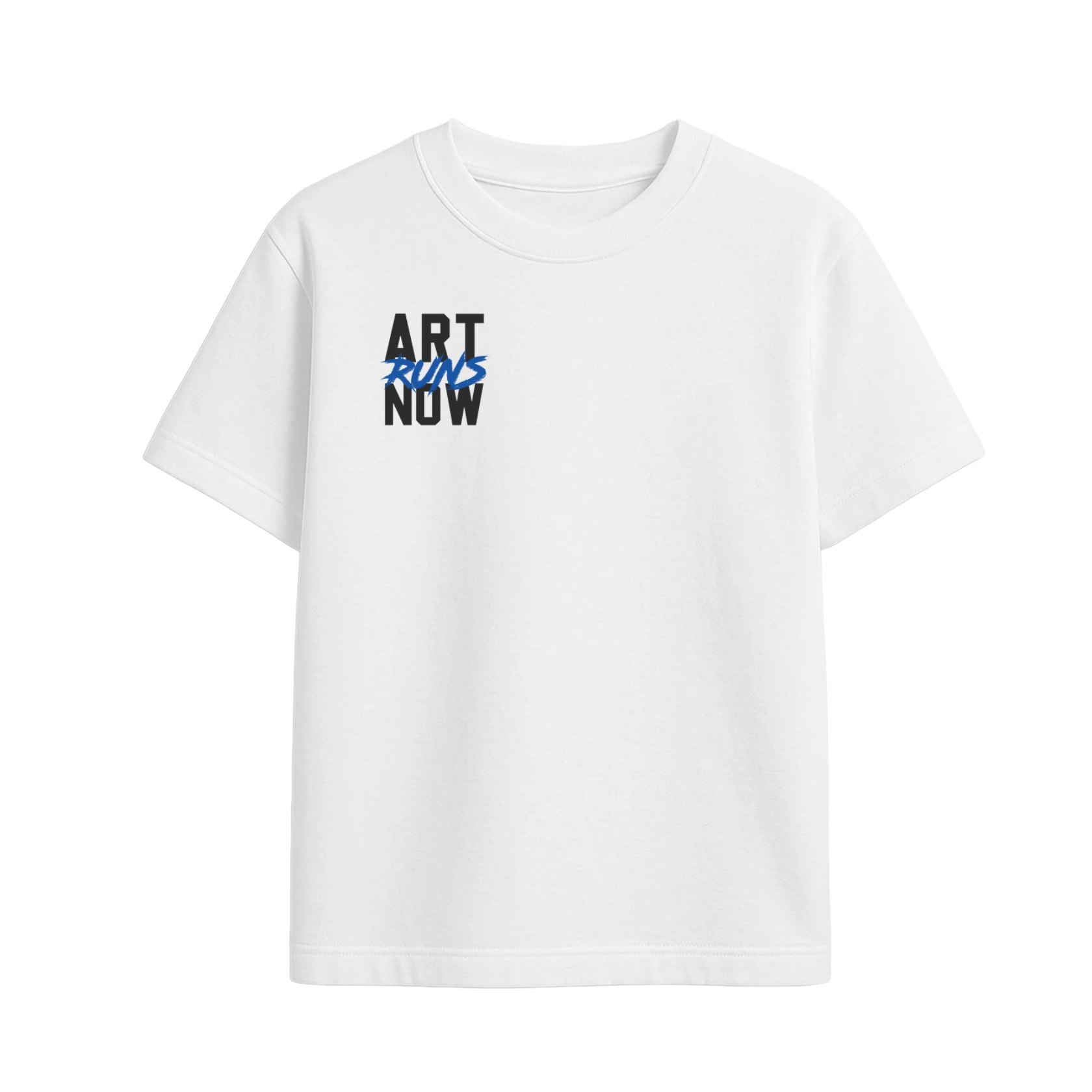 T-Shirt - ART RUNS NOW - White