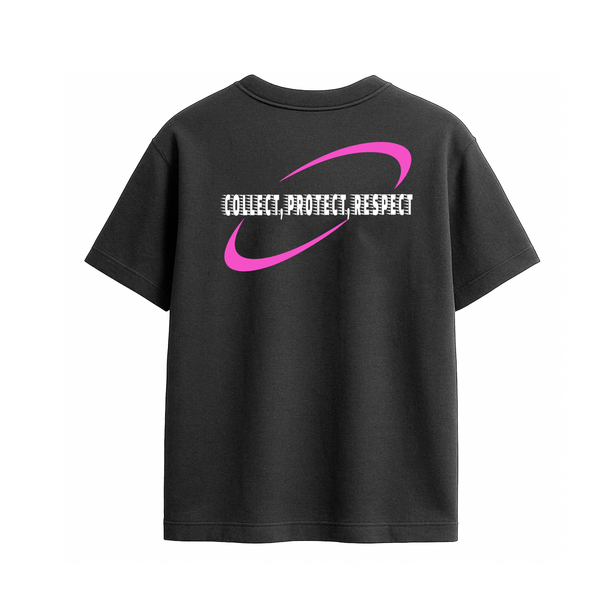 T-Shirt - ART RUNS NOW - Black & Pink
