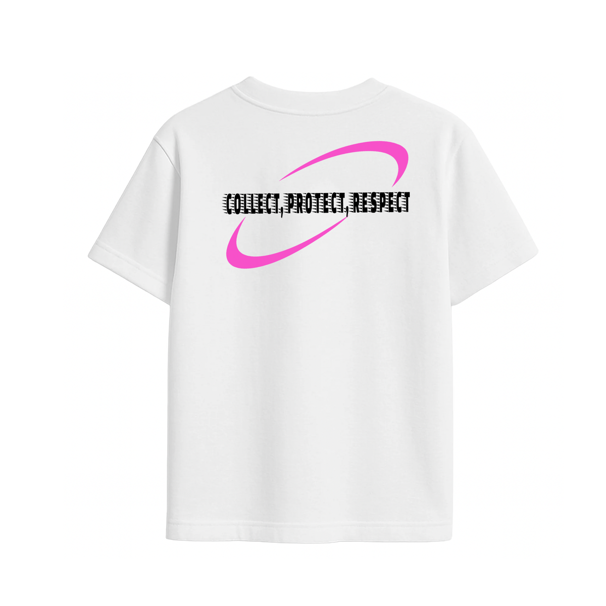 T-Shirt - ART RUNS NOW - White & Pink